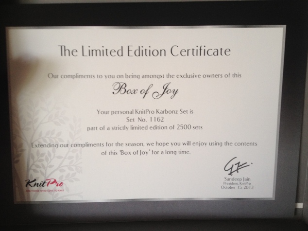 Comes with a certificate WOW ... feels special 